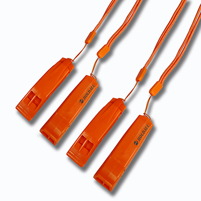 Safety Whistles Orange 4 Pack 